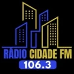 Logo da rádio Rádio Cidade 106.3 FM ao vivo online
