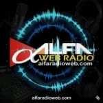 Logo da rádio Alfa Rádio Web ao vivo online