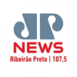 Logo da rádio Rádio Jovem Pan News 107.5 FM ao vivo online