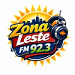 Logo da rádio Zona Leste FM 92.3 GV - SAT ao vivo online