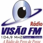 Logo da rádio Rádio Visão 104.9 FM ao vivo online