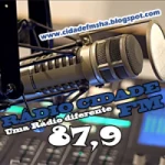 Logo da rádio Cidade FM ao vivo online