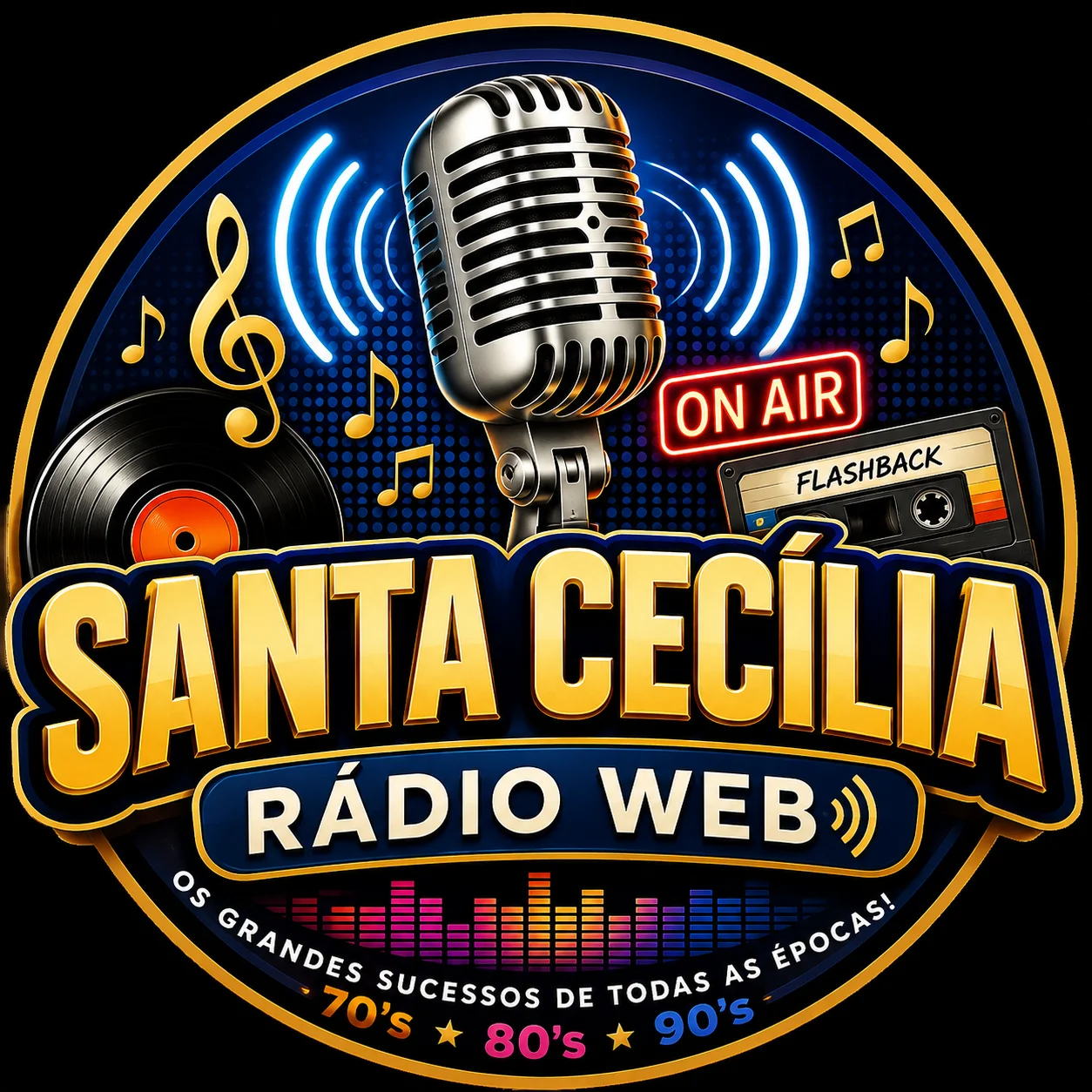 Logo da rádio Santa Cecília Rádio Web ao vivo online