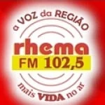 Logo da rádio Rádio Rhema 102.5 FM ao vivo online
