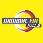 Logo da rádio Rádio Mundial 100.3 FM ao vivo online