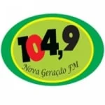 Logo da rádio Rádio Nova Geração 104.9 FM ao vivo online