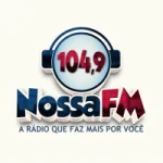 Logo da rádio Rádio Nossa FM 104.9 ao vivo online