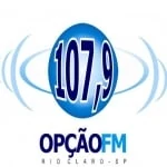 Logo da rádio Rádio Opção 107.9 FM ao vivo online