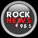 Logo da rádio Rádio Rock News Litoral 98.5 FM ao vivo online