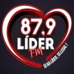 Logo da rádio Líder FM ao vivo online