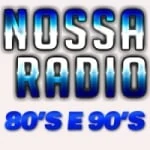 Logo da rádio Nossa Rádio 80 e 90 ao vivo online
