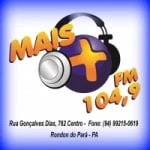 Logo da rádio Rádio Mais FM ao vivo online