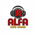 Logo da rádio Alfa Web Rádio ao vivo online
