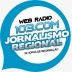 Logo da rádio Web Rádio 103.com ao vivo online