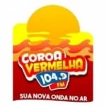 Logo da rádio Rádio Coroa Vermelha 104.9 FM ao vivo online