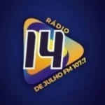 Logo da rádio Rádio 14 de Julho 107.7 FM ao vivo online