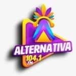 Logo da rádio Rádio Alternativa 104.1 FM ao vivo online
