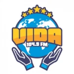 Logo da rádio Rádio Vida 104.9 FM ao vivo online