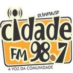 Logo da rádio Radio Cidade 98.7 FM ao vivo online