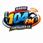 Logo da rádio Rádio 104 FM ao vivo online