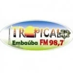 Logo da rádio Rádio Tropical Embaúba 98.7 FM ao vivo online