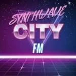Logo da rádio Synthwave City FM ao vivo online
