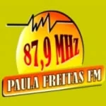 Logo da rádio Rádio Paula Freitas 87.9 FM ao vivo online