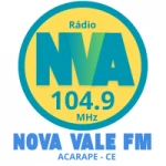 Logo da rádio Rádio Nova Vale 104.9 FM ao vivo online