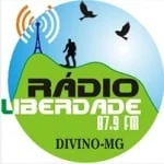 Logo da rádio Rádio Liberdade de Divino 87.9 FM ao vivo online