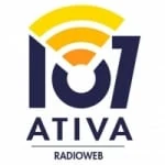 Logo da rádio 107 Ativa ao vivo online