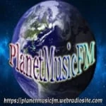 Logo da rádio Planet Music FM ao vivo online