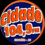 Logo da rádio Rádio Cidade 104.9 FM ao vivo online