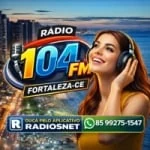 Logo da rádio Rádio 104 FM ao vivo online