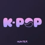 Logo da rádio Hunter FM K-pop ao vivo online