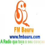 Logo da rádio Fm Bauru SP ao vivo online