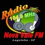 Logo da rádio Rádio Nova Vale 104.9 FM ao vivo online