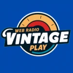 Logo da rádio Vintage Play Radio ao vivo online