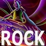 Logo da rádio Rock Web ao vivo online