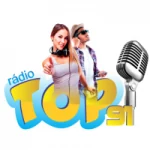 Logo da rádio Top91 ao vivo online
