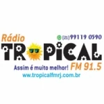 Logo da rádio Rádio Tropical FM ao vivo online