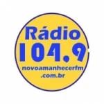 Logo da rádio Rádio Novo Amanhecer 104.9 FM ao vivo online