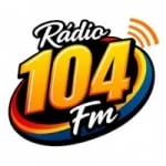 Logo da rádio Rádio 104 FM ao vivo online