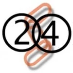 Logo da rádio 24 Horas Rádio ao vivo online