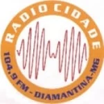 Logo da rádio Rádio Cidade Diamantina 104.9 FM ao vivo online
