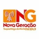 Logo da rádio Rádio Nova Geração 104.9 FM ao vivo online