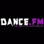 Logo da rádio Dance FM ao vivo online