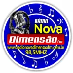 Logo da rádio Rádio Nova Dimensão 98.5 FM ao vivo online