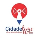 Logo da rádio Rádio Cidade Livre 88.7 FM ao vivo online