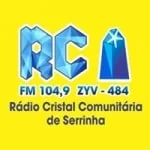 Logo da rádio Rádio Comunitária Cristal 104.9 FM ao vivo online