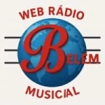 Logo da rádio Belém Musical ao vivo online